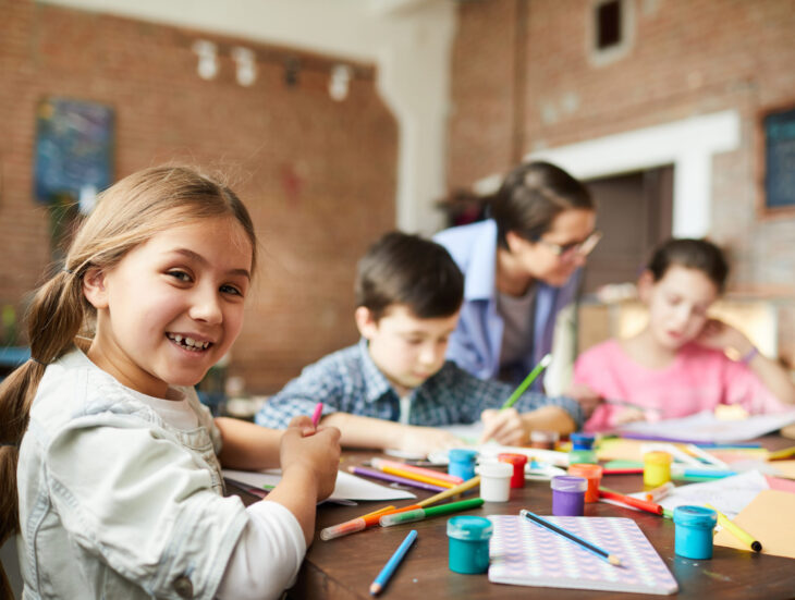 Student Having Fun in Talented and Gifted Class