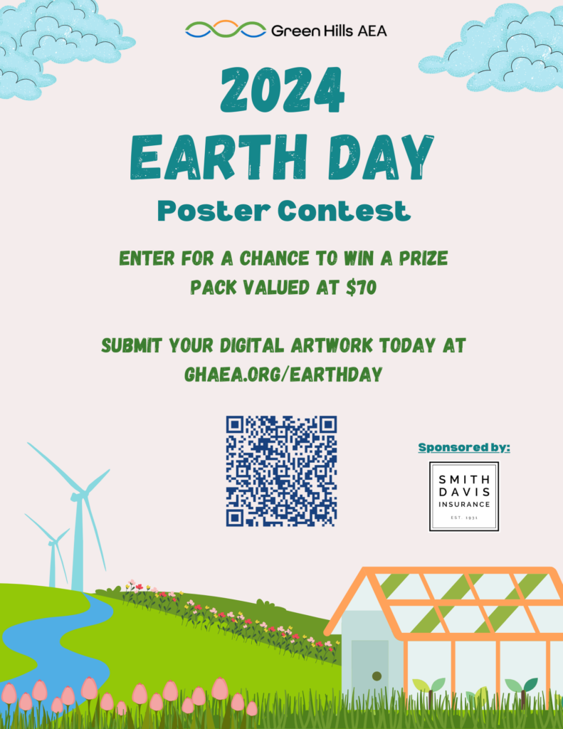 2024 earth day poster contest green hills aea